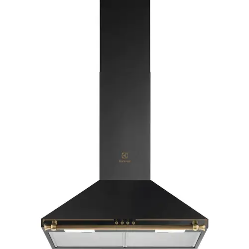 Hota incorporabila decorativa Electrolux EFC226R, Putere de absortie 420 m3/h, 1 motor, 60 cm (Negru)