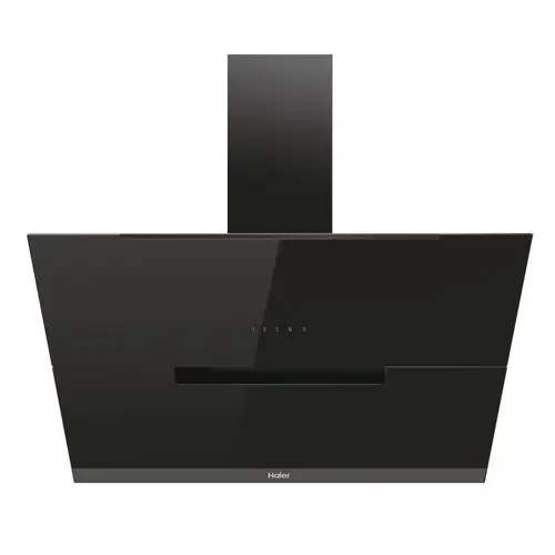 Hota incorporabila decorativa Haier HADG9DCS56B, motor 170w, 3 Viteze + Booster, Putere de absorbtie 852 mc/h, TouchControl, Iluminare LED, Clasa A++, 90 cm (Sticla neagra)