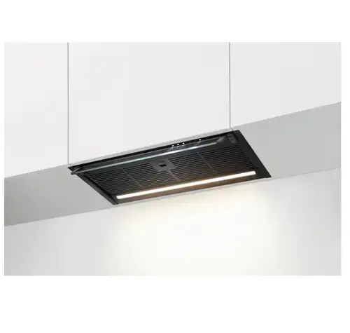 Hota incorporabila grupata AEG Seria 6000 GDE686HB, 750 mc/h, 60 cm, Conectivitate plita, 1 motor, 3 viteze + intensiv, 1 filtru de aluminiu lavabil, Control electronic (Negru)