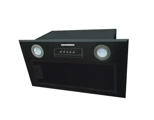 Hota incorporabila HEINNER HBIH-MD600BK, 610 m3/h, 215 W, LED 2x 1.5 W, Filtru aluminiu (Negru)