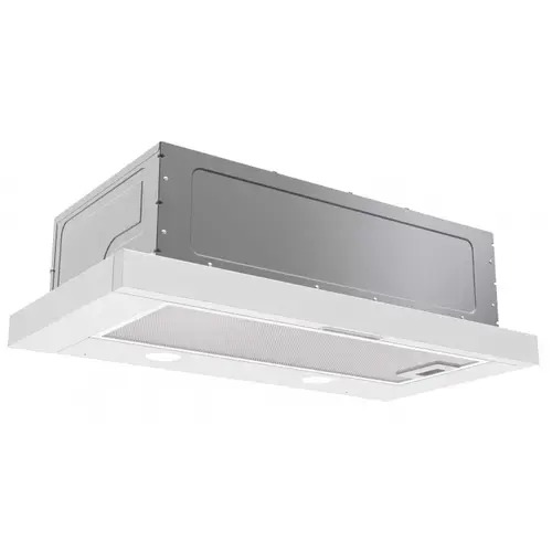Hota incorporabila LDK HS-3WH, Putere de absortie 300 m3/h, 2 trepte de putere, 1 motor, Iluminare LED, Filtru aluminiu, 60 cm (Alb)