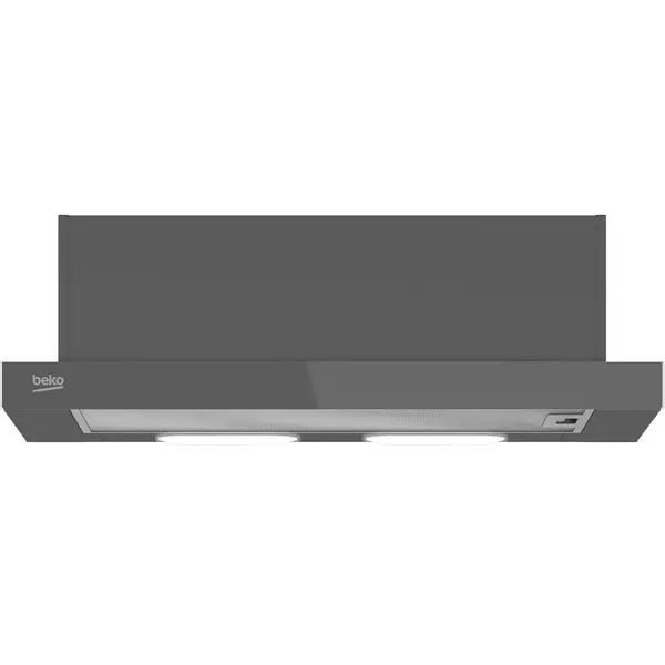 Hota Incorporabila telescopica Beko HNT62322ZG, 300 mc/h, 1 motor, Iluminare LED, 3 trepte putere, Culoare Zara Grey