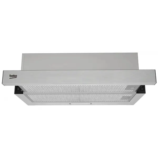 Hota incorporabila telescopica Beko HNT63322XH, 1 motor, 320 mc/h, 3 trepte, Filtru metalic, Inox, Clasa B
