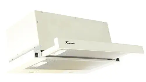 Hota incorporabila telescopica Tornado Storm 1200 (60), 1 Motor, 3 Viteze, 1200 m3/h, Filtru anti-grasimi, Clasa C, 60 cm (Bej)