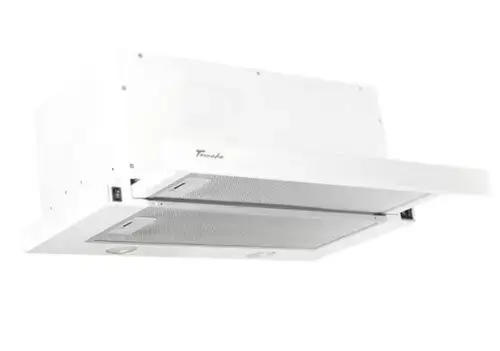 Hota incorporabila telescopica Tornado Storm 1200 (60), 1 Motor, 3 Viteze, 1200 m3/h, Filtru anti-grasimi, Clasa C, 60 cm (Alb)