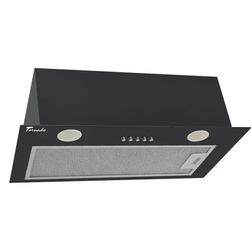 Hota Incorporabila Tornado DRYTH 700 (52) LED, 1 motor Turbo, latime 52 cm, absorbtie 700 m3/ora, filtru anti-grasimi aluminiu 5 straturi (Negru)