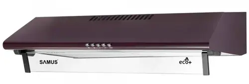 Hota Samus SM62M ECO+, 94 W, 2 Motoare, 380.8 m3/h, 60 cm, Filtru metalic dublu-caseta (Maro)