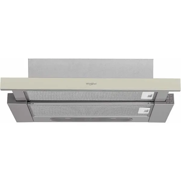 Hota telescopica Whirlpool AKR 750 G SD, 304 mc/h, 1 motor, 3 trepte viteze, 60 cm, Argintiu