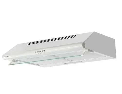 Hota traditionala Hansa OSP6251WH, 60 cm, 400 m3/h, 2 motoare, 2 filtre aluminiu, 3 trepte, evacuare 150mm, iluminare led, 68dB (Alb)