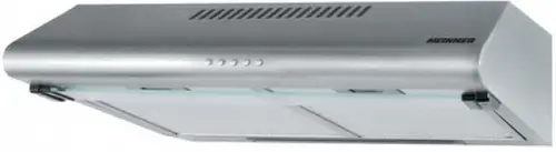 Hota traditionala Heinner XCH-450S, Putere de absorbtie 326.4 mc/h, 2 motoare, 60 cm, Inox