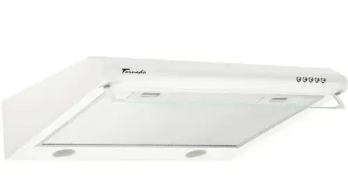 Hota traditionala Tornado Bona 20 (50), 2 Motoare, 560 m3/h, Filtru anti-grasimi, Clasa D, 50 cm (Alb)