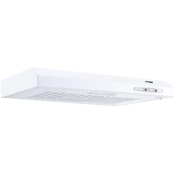 Hota traditionala Vision Chef VHB601A, 3 trepte de viteza, 1 motor, 209 mc/h, Butoane tip Slide, Lumina LED, Alb
