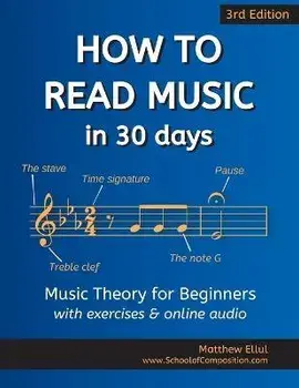 How to Read Music in 30 Days: Music Theory for Beginners - with exercises & online audio, Paperback/Matthew Ellul