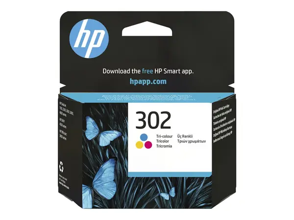 HP 302 Color - Cerneală Originală Tri Color 4 ml (F6U65AE)