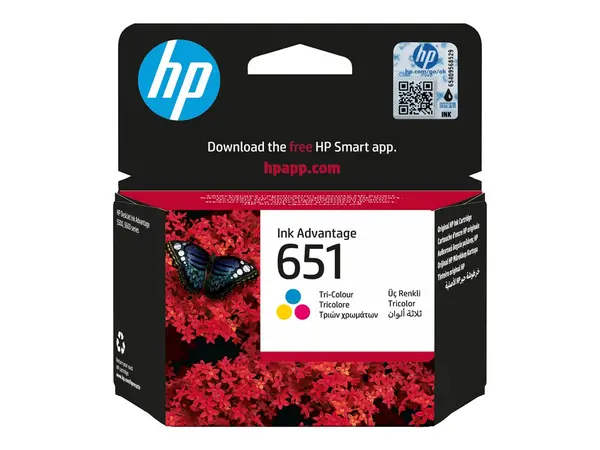 HP 651 Color - Cartus Cerneala Original HP C2P11AE BHK, 300 pagini, Cyan Magenta Yellow