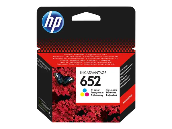 HP 652 Color - Cartus Cerneala Original HP F6V24AE BHK, 200 pagini, Cyan Magenta Yellow