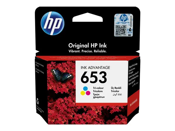 HP 653 Tri color - Cartus Original Ink Advantage, 5 ml, 200 pagini