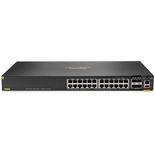 HP Aruba 6300F 24-port 1GbE Class 4 PoE and 4-port SFP56 Switch (JL666A)