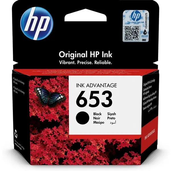 HP Cartus cerneala HP 653, Negru