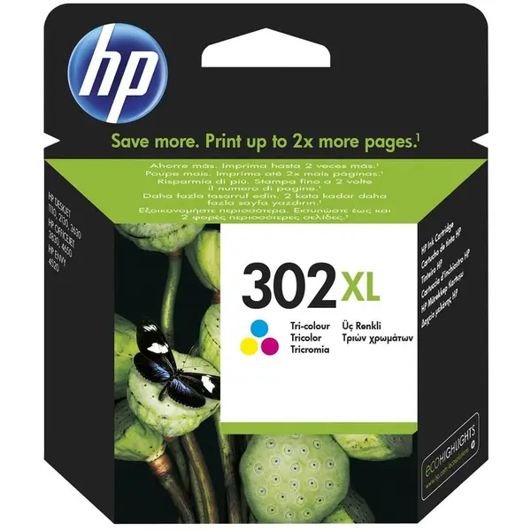 HP Cartus cerneala Original HP Color, nr.302XL, pentru DJ2130 AIO, 330p, F6U67AE