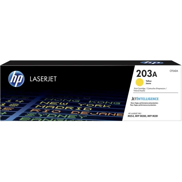 HP CARTUS TONER YELLOW NR.203A CF542A 1,3K SN ORIGINAL HP LASERJET PRO M254NW