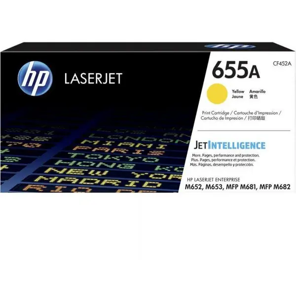 HP CARTUS TONER YELLOW NR.655A CF452A 10,5K ORIGINAL HP LASERJET ENTERPRISE M652N