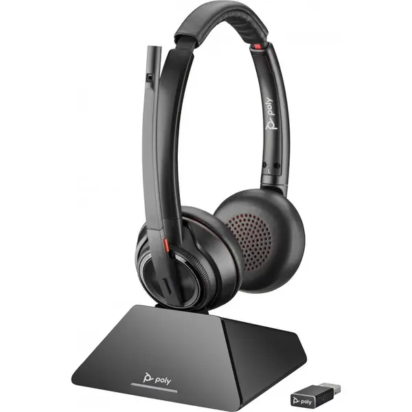 HP Casti Poly Savi 8220 UC-M, DECT, ANC, USB-A, stereo