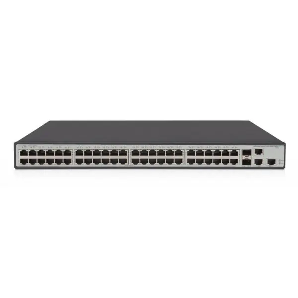 HP Comutator HPE OfficeConnect 1950 48G 2SFP+ 2XGT gestionat, 48 porturi RJ45 cu autodetecție 10/100/1000, 2 porturi SFP+ 1000/10000, 2 porturi RJ45 1000/10000