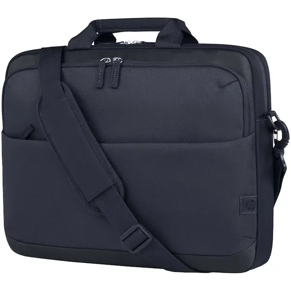 HP Geanta laptop HP Everyday 14 Odyssey, poliester durabil 600D, rezistent la apa, compartiment captusit pentru laptop, 60% plastic reciclat post-consum, gri