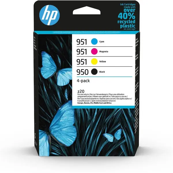 HP HP 950/951 Pachet cu 4 cartuse de cerneala originale, Negru