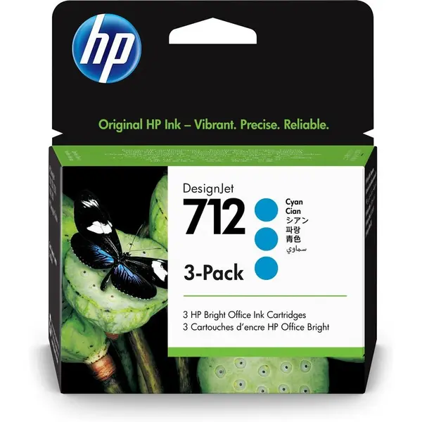HP HP Cartus 712 Cyan Tri-Pack