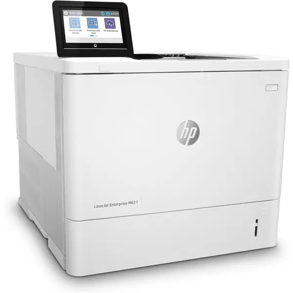 HP Imprimanta lasermonocrom HP LaserJet Enterprise M611dn, Duplex, 61ppm, Retea, USB (Alb)