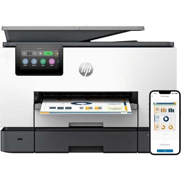 HP Imprimanta multifunctionala HP OfficeJet Pro 9130b, All-in-One, Inkjet termala, A4, 4800 x 1200 dpi, 25 ppm, Wi-Fi