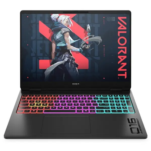 HP Laptop Gaming HP Omen 16-ak0017nn cu procesor AMD Ryzen™ AI 7 350 pana la 5.0GHz, 16.0, 2K, 32GB DDR5 RAM, 1TB SSD, NVIDIA® GeForce RTX™ 5070 8GB GDDR7, Free DOS, Shadow Black
