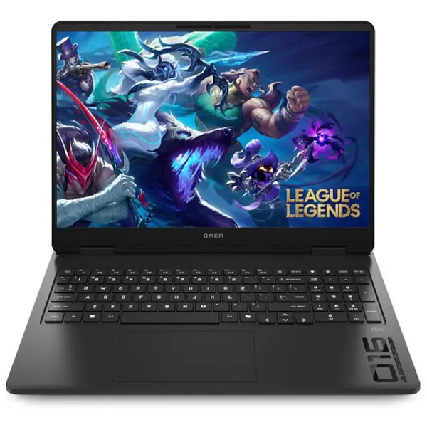HP Laptop Gaming HP Omen 16-ap0002nn cu procesor AMD Ryzen™ AI 7 350 pana la 5.0GHz, 16.0, 2K, 32GB DDR5 RAM, 1TB SSD, NVIDIA® GeForce RTX™ 5070 8GB GDDR7, Free DOS, Shadow Black