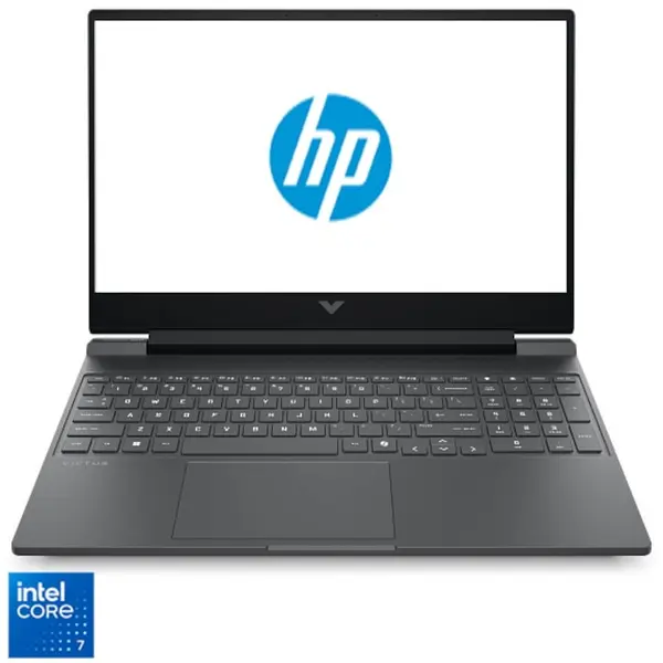 HP Laptop Gaming HP VICTUS 15-fa2101nn cu procesor Intel® Core™ Core 7-240H pana la 5.2GHz, 15.6, Full HD, 24GB DDR5 RAM, 1TB SSD, NVIDIA® GeForce RTX™ 5050 8GB GDDR7, Free DOS, Mica Silver