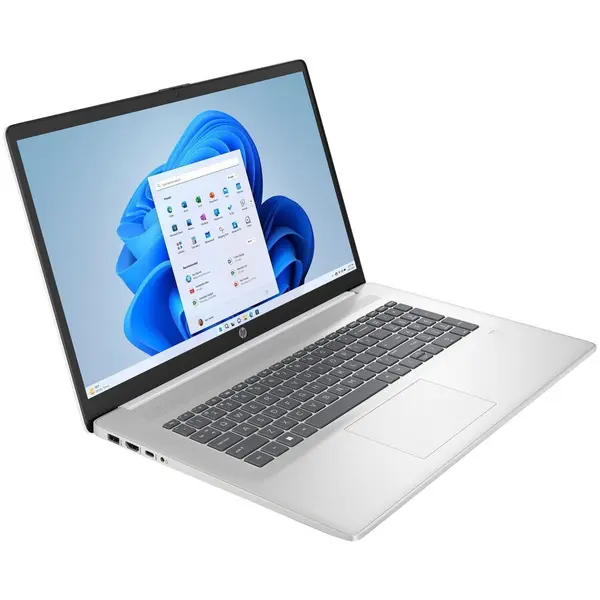 HP Laptop HP 17-cp3216nw, Procesor AMD Ryzen 7 7730U, Display 17.3 FHD IPS, RAM 16GB, SSD 512GB, Windows 11 Home, Argintiu
