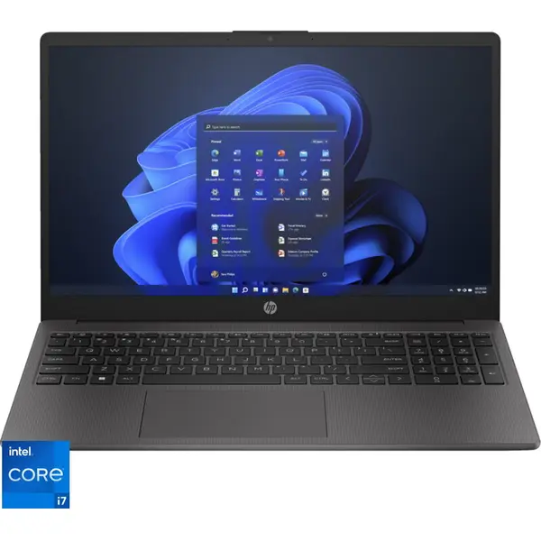 HP Laptop HP 250 G10, Procesor Intel® Core™ i7-1355U, Display 15.6 Full HD (1920x1080), Memoie RAM 16GB DDR4, Capacitate 512GB SSD,placa video integrata Intel® Iris® Xe Graphics, Windows 11 Pro, Dark ash silver (INT Keyboard)