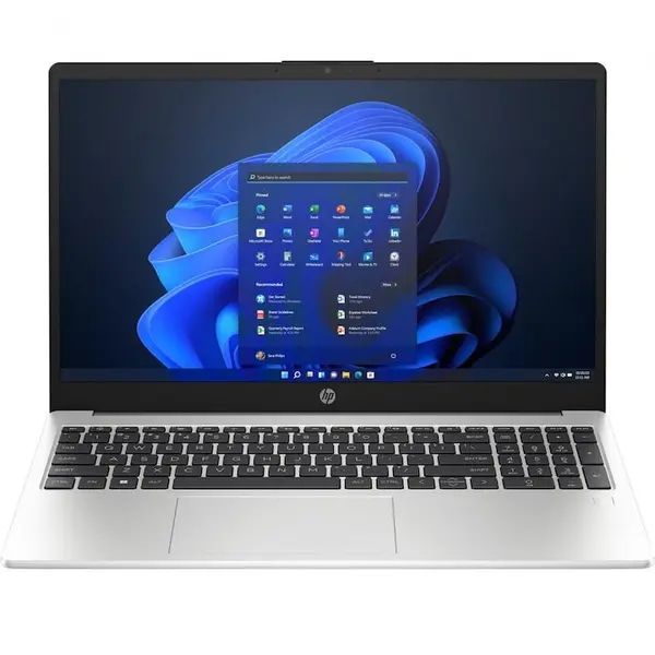 HP Laptop HP 250 G10, Procesor Intel Core i7 i7-1360P, Display 15.6 Full HD 1920x1080, Memorie RAM 16 GB DDR4-SDRAM, Capacitate 1 TB SSD, Wi-Fi 6 (802.11ax), Placa video integrata Intel Iris Xe Graphics, FreeDOS, Argintiu (INT Keyboard)