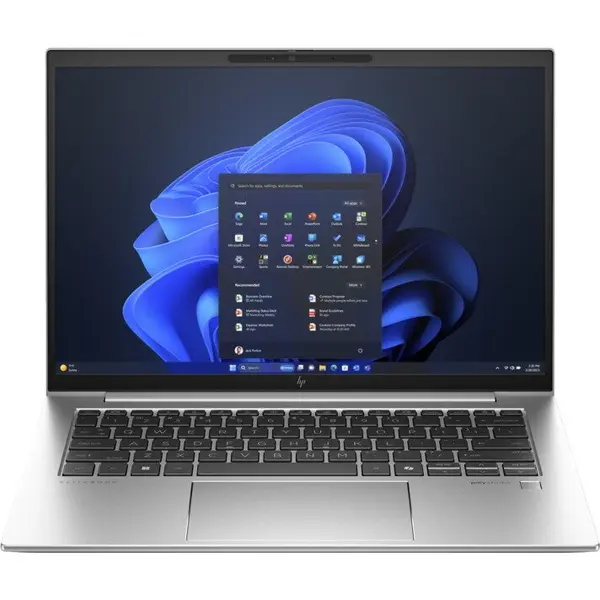 HP Laptop HP 840 G11, Intel Core Ultra 7 155U, 14 inch WUXGA, 16GB RAM, 512GB SSD, Windows 11 Pro, Argintiu