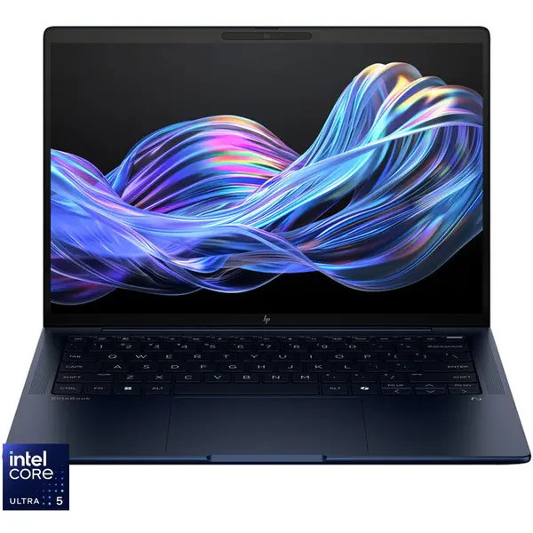 HP Laptop HP EliteBook Ultra G1i, Procesor Intel® Core™ Ultra 5 228V (8M Cache, up to 4.50 GHz), Display 14 WUXGA 1920x1200, Memorie RAM 32GB LPDDR5X, Capacitate 512GB SSD M.2, Memorie video integrata Intel Arc Graphics, Windows 11 Pro, Albastru (INT Key