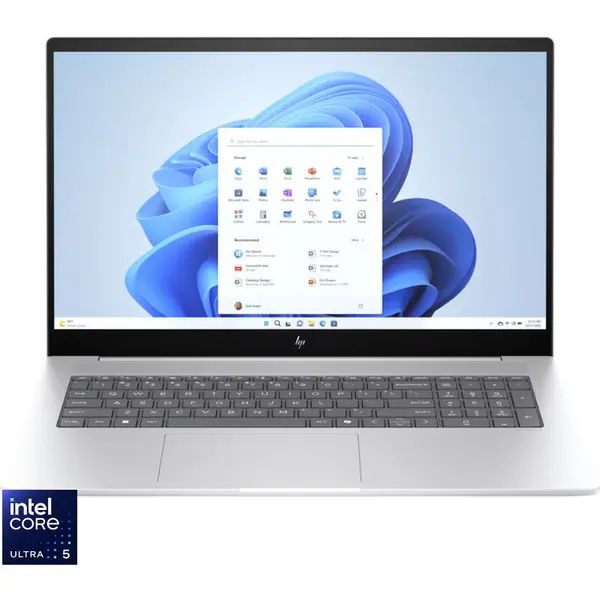 HP Laptop HP ENVY 17-da0022nn, 17.3 inch, Full HD IPS Touch, Procesor Intel® Core™ Ultra 5 125H, 16GB DDR5, 1TB SSD, Intel Arc, Windows 11 Home, Argintiu (INT Keyboard)