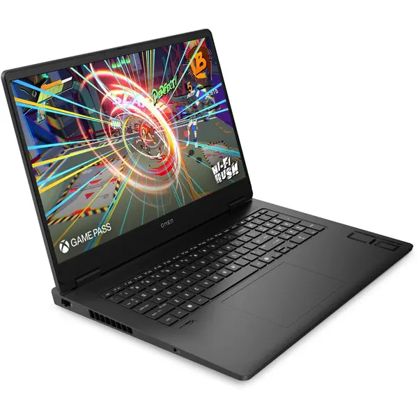 HP Laptop HP Omen 17-db1006nw, AMD Ryzen AI 7 350, 17.3 inch, RAM 16 GB, SSD 1 TB, GeForce RTX 5050 Laptop GPU, Fara sistem de operare, Negru
