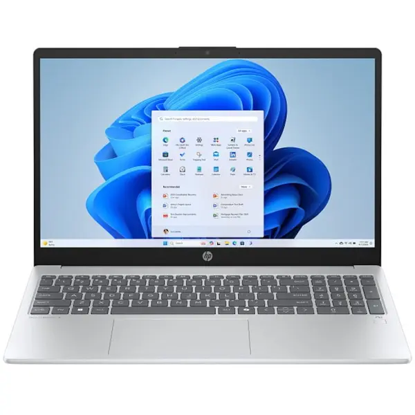 HP Laptop HP OmniBook 15-fn0019nn cu procesor AMD Ryzen™ AI 5 330 pana la 4.5GHz, 15.6, Full HD, 24GB DDR5 RAM, 512GB SSD, AMD Radeon™ 840M Graphics, Windows 11 Home, Glacier Silver