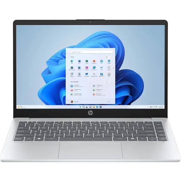 HP Laptop HP OmniBook 3 NG AI HokieR 25C1, cu procesor AMD Ryzen™ AI 7 350 pana la 5.0 Ghz, 14, FullHD, 16 GB DDR5 RAM, 512 GB SSD, AMD Integrated Graphics, Windows 11 Home, Glaciar Silver