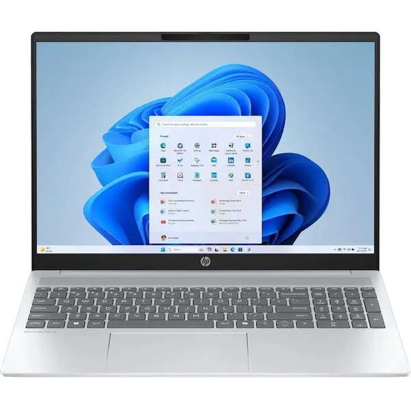 HP Laptop HP OmniBook 5 AI 16-af1216nw, procesor Intel Core Ultra 7 255U, 16 inch, 2K, 16GB RAM, 512GB SSD, Intel Graphics, Windows 11 Home, Argintiu