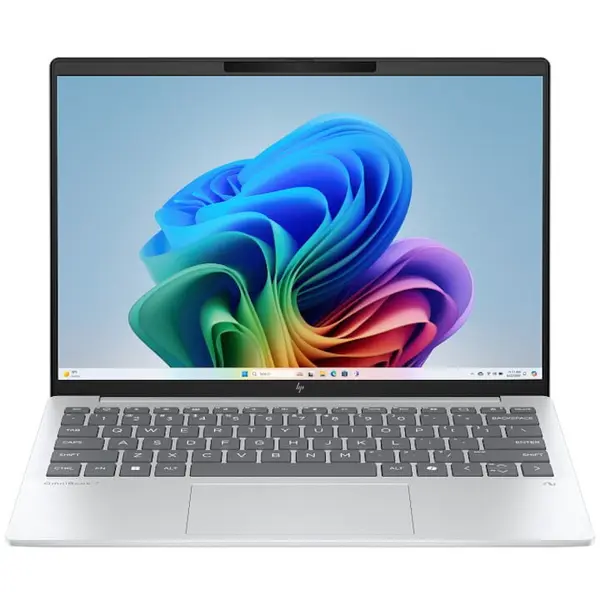 HP Laptop HP OmniBook 7 AeroNGAI 13-bg1008nn, Procesor AMD Ryzen™ AI 7 350, Display 13.3'' (1920x1200) 2K, Memorie RAM 32GB DDR5, Capacitate 1TB SSD, Placa video integrata AMD Radeon™ 860M Graphics, Windows 11 Home, Glacier silver (INT Keyboard)