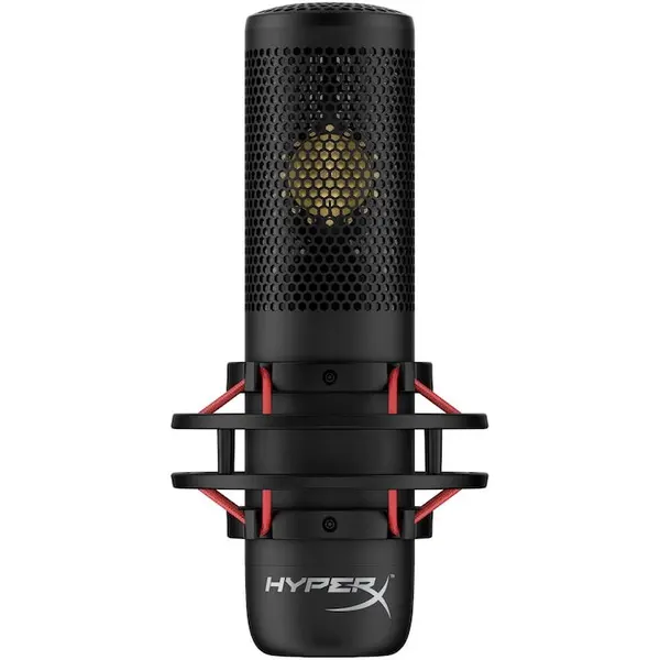 HP Microfon XLR HyperX ProCast, condensator cardioid cu diafragma mare, anti-vibration shock mount, filtru HyperX Shield inclus, Negru