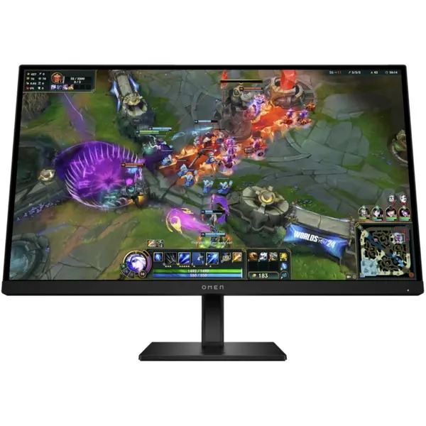 HP Monitor Gaming IPS LED HP OMEN 27inch G2, QHD (2560 x 1440), HDMI, DisplayPort, Pivot, Boxe, 280 Hz, 1 ms, Negru