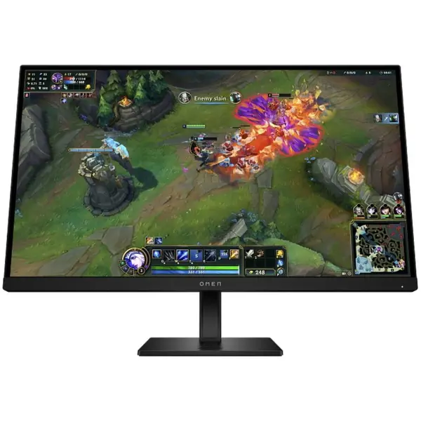 HP Monitor Gaming IPS LED, HP OMEN 27q G2, 27 inch, QHD 2560 x 1440, HDMI, DisplayPort, Pivot, 180 Hz, 1 ms, Negru